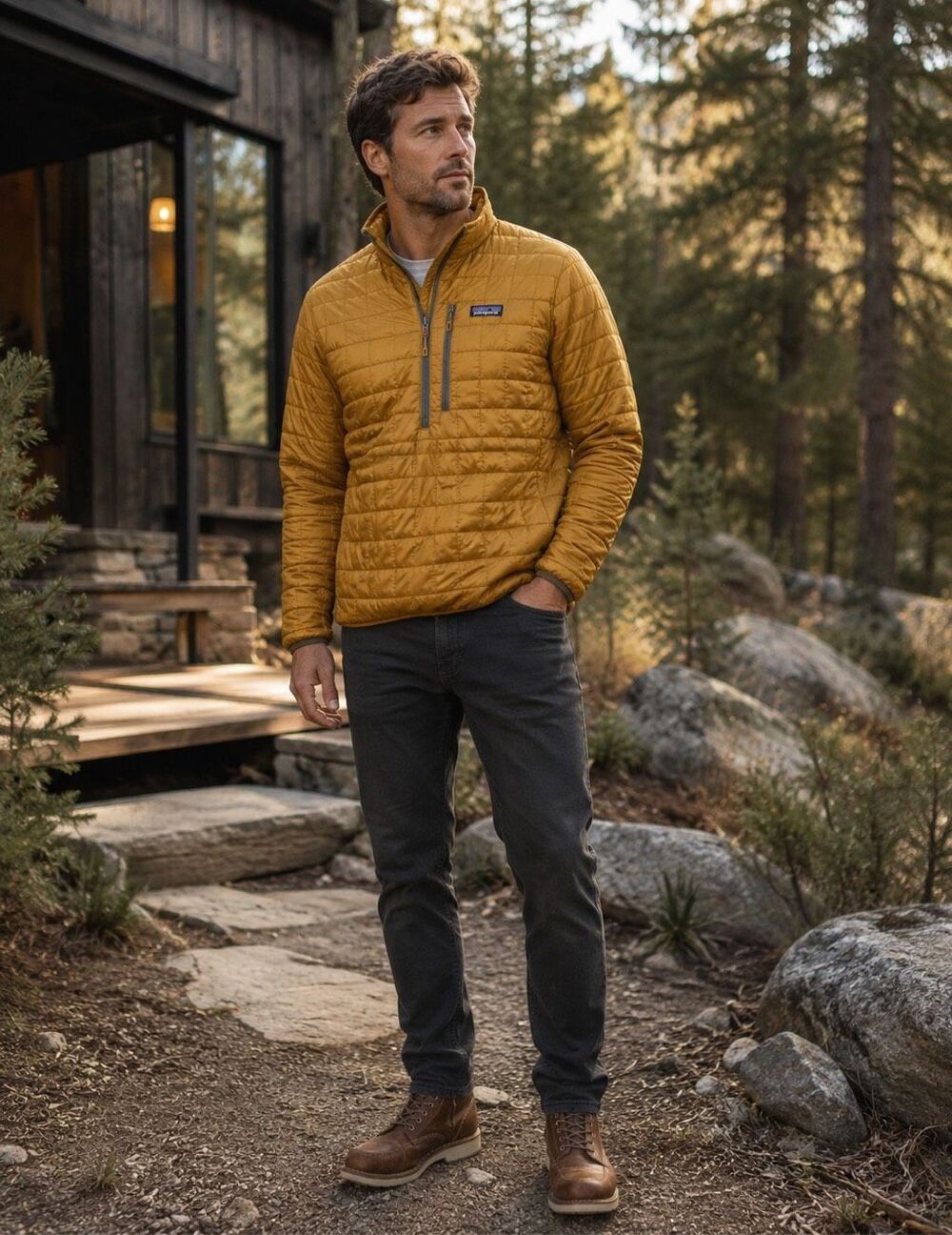 Patagonia men’s Nano Puff® Pullover, gold Large, $255 E41